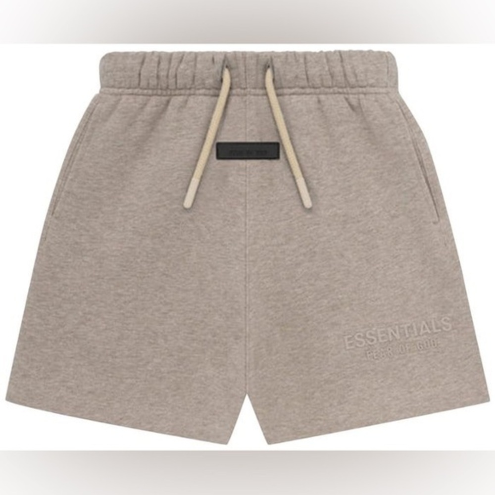 Essentials Fear of God Sweat Shorts Light Heather Oatmeal Men's Large Streetwear